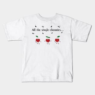 cherries dancing Kids T-Shirt